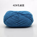 Milk Cotton Yarn Set Vibrant Ultra Soft Knitting Kit