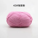 Milk Cotton Yarn Set Vibrant Ultra Soft Knitting Kit