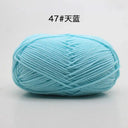 Milk Cotton Yarn Set Vibrant Ultra Soft Knitting Kit