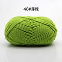 Milk Cotton Yarn Set Vibrant Ultra Soft Knitting Kit