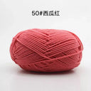 Milk Cotton Yarn Set Vibrant Ultra Soft Knitting Kit