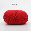Milk Cotton Yarn Set Vibrant Ultra Soft Knitting Kit