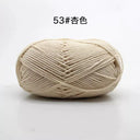 Milk Cotton Yarn Set Vibrant Ultra Soft Knitting Kit