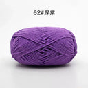 Milk Cotton Yarn Set Vibrant Ultra Soft Knitting Kit