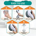 Shower Safety Grab Bar With Dual Suction