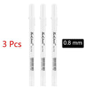 Vibrant White Gel Pen Set For Artists And Students