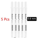 Vibrant White Gel Pen Set For Artists And Students