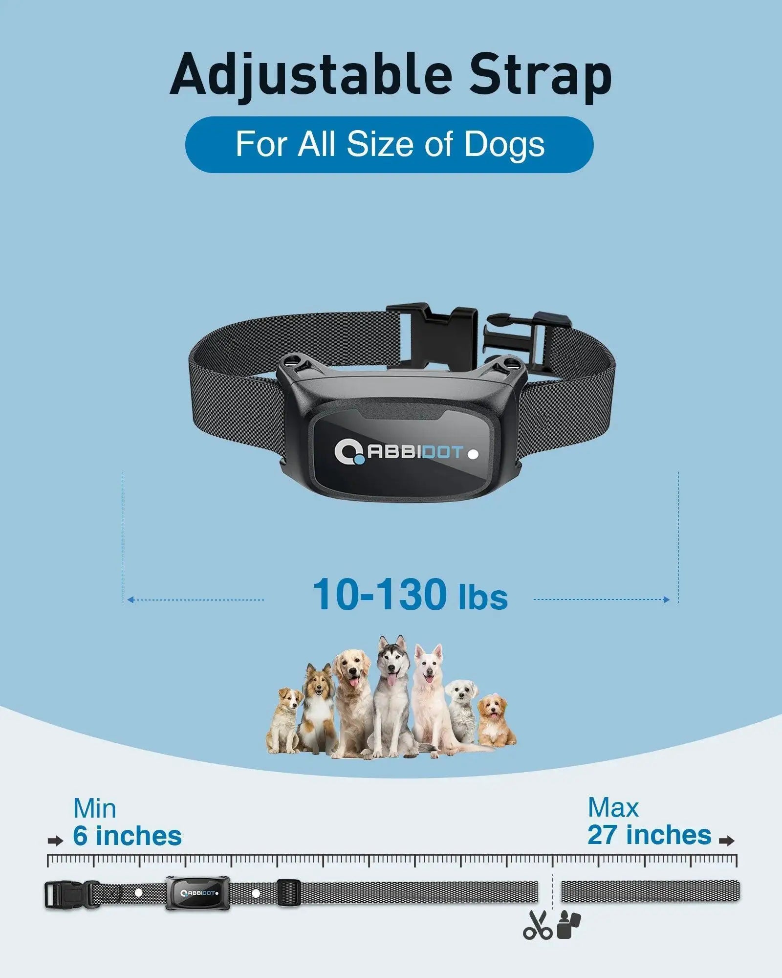 ABBIDOT T50 Electric Dog Trainer: Enhanced Remote with LED Light - Train Safely