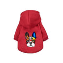 Winter Cotton Dog Hoodies For French Bulldogs Warm Stylish