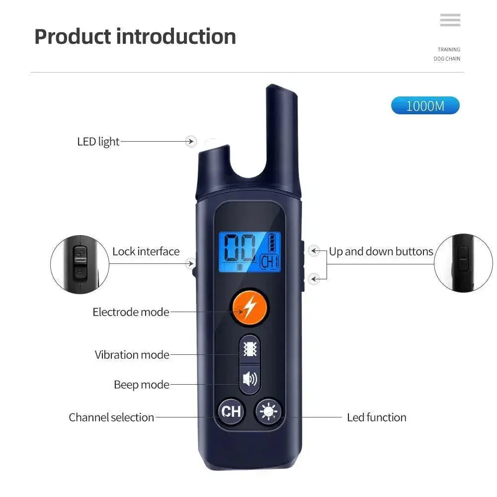 Waterproof Dog Training Collar With Long Range Technology