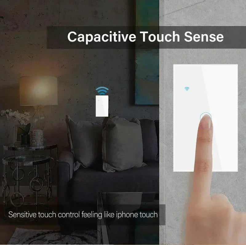 Smart WiFi Remote Touch Light Switch With Voice Control