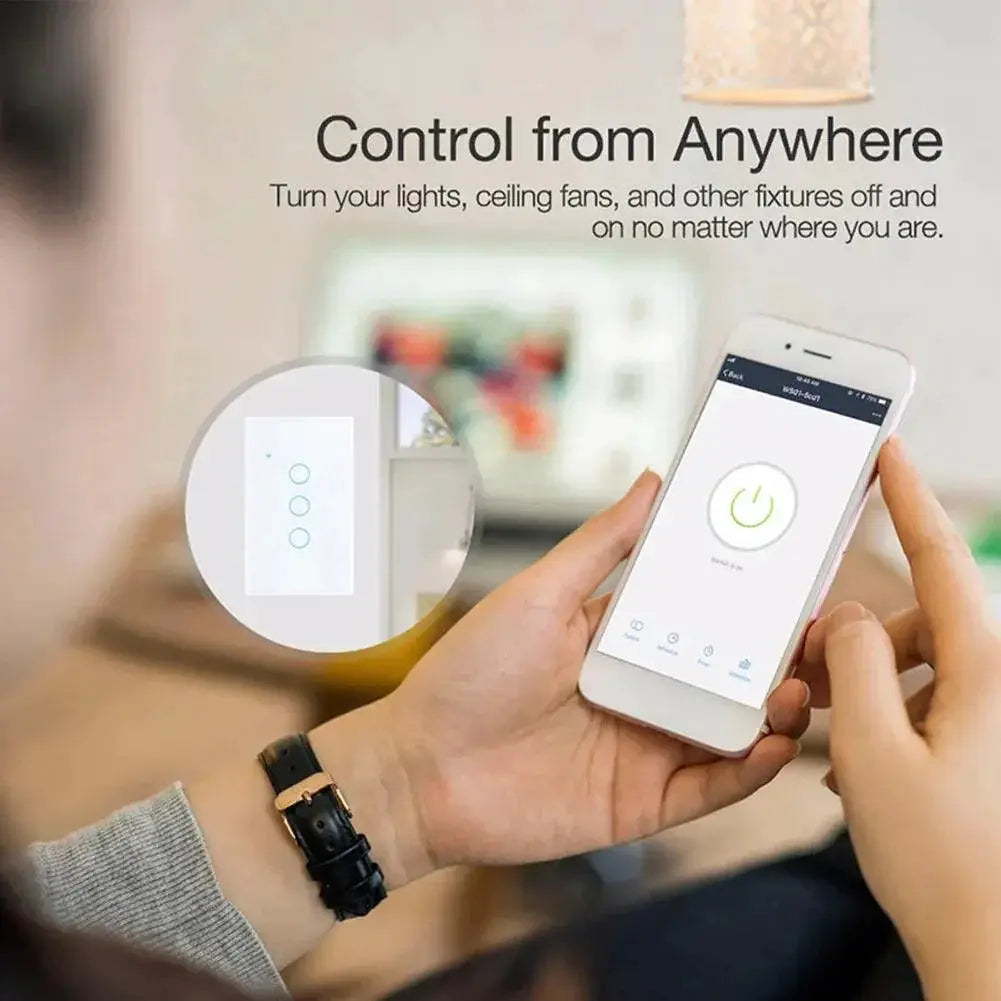 Smart WiFi Remote Touch Light Switch With Voice Control