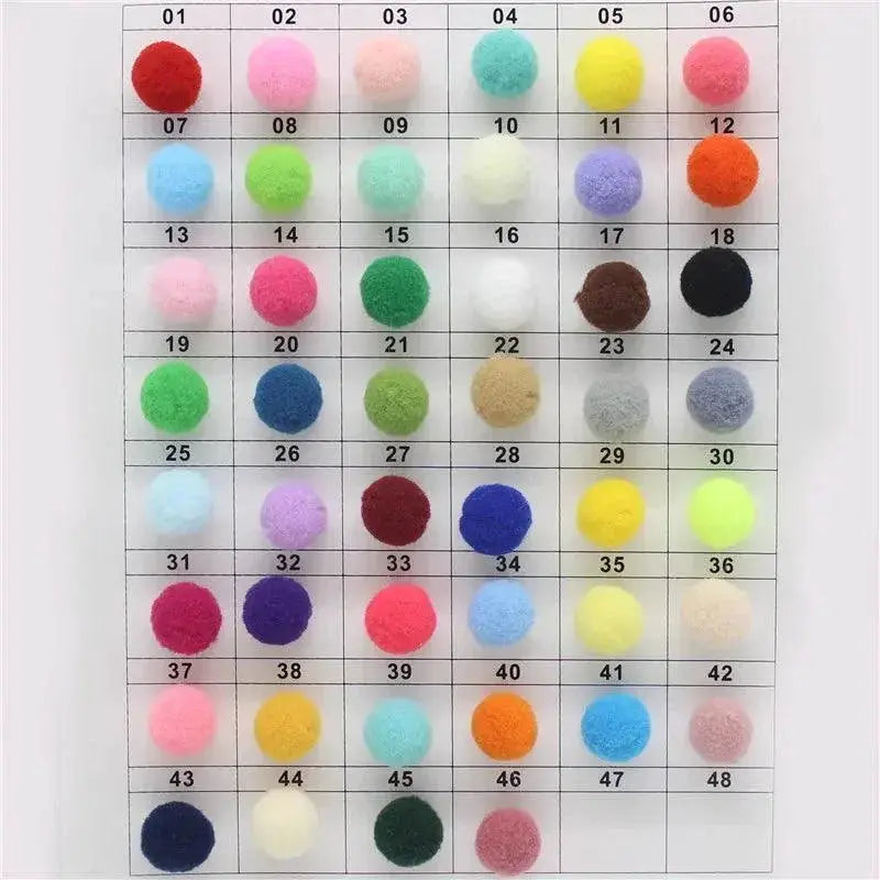 Soft Pom Poms Assortment for Creative DIY Crafts Essentials