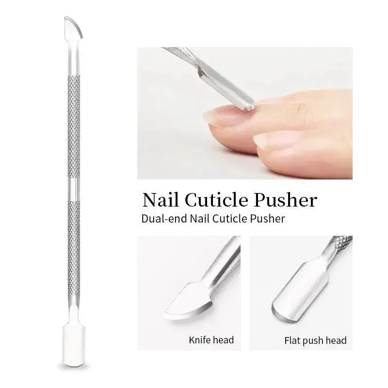 Stainless Steel Cuticle Pusher Tool For Professional Care