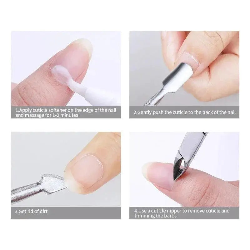 Stainless Steel Cuticle Pusher Tool For Professional Care