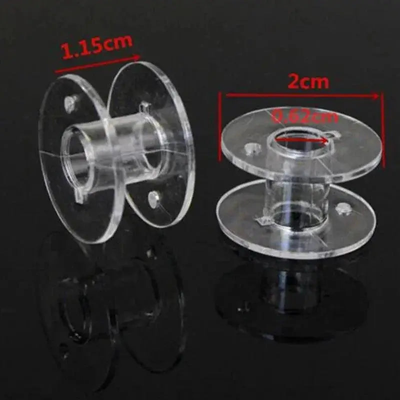 Clear Plastic Sewing Bobbins Storage Box for Home Use