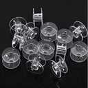 Clear Plastic Sewing Bobbins Storage Box for Home Use