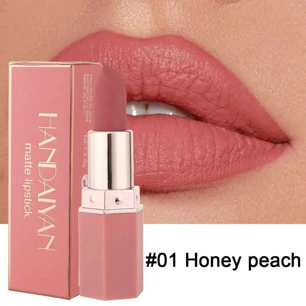 HANDAIYAN Matte Lipstick And Lip Gloss Duo Natural Beauty