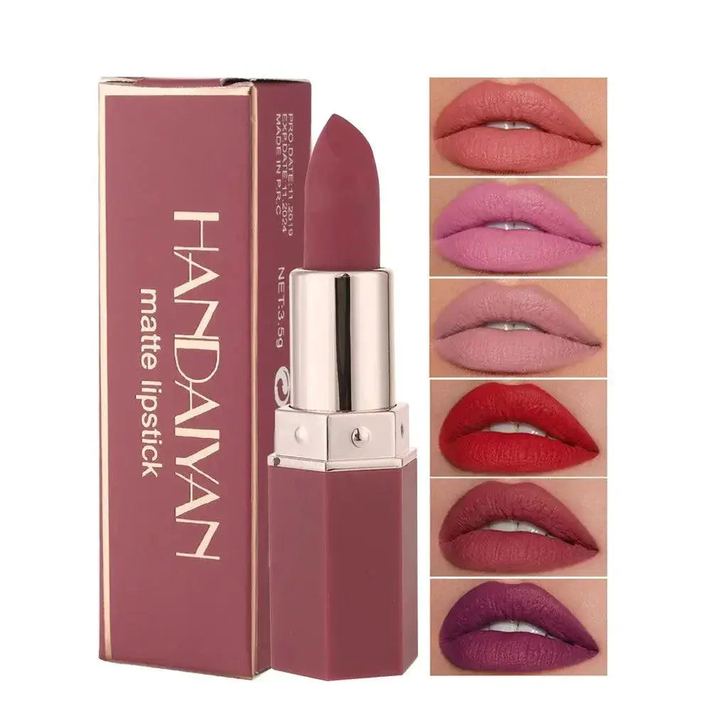 HANDAIYAN Matte Lipstick And Lip Gloss Duo Natural Beauty