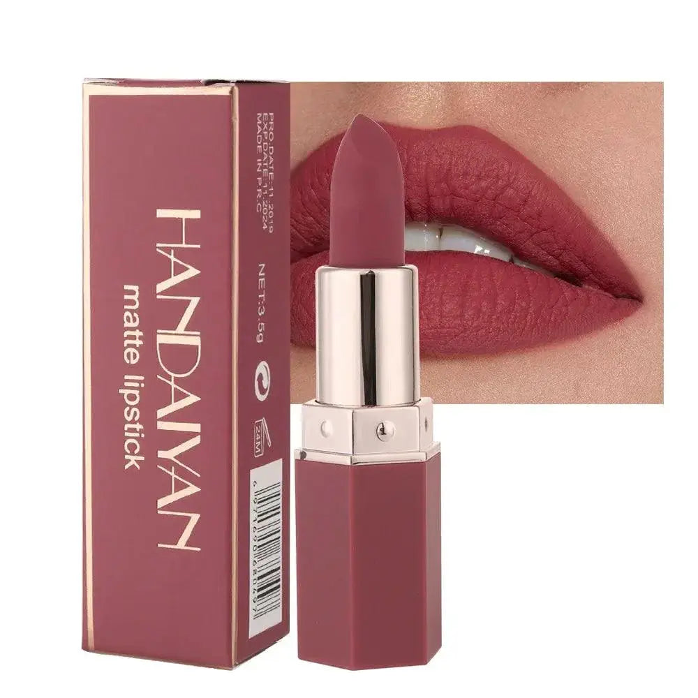 HANDAIYAN Matte Lipstick And Lip Gloss Duo Natural Beauty