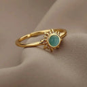 Durable Sunflower Wedding Ring for Women