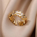 Durable Sunflower Wedding Ring for Women