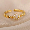 Durable Sunflower Wedding Ring for Women