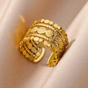 Durable Sunflower Wedding Ring for Women
