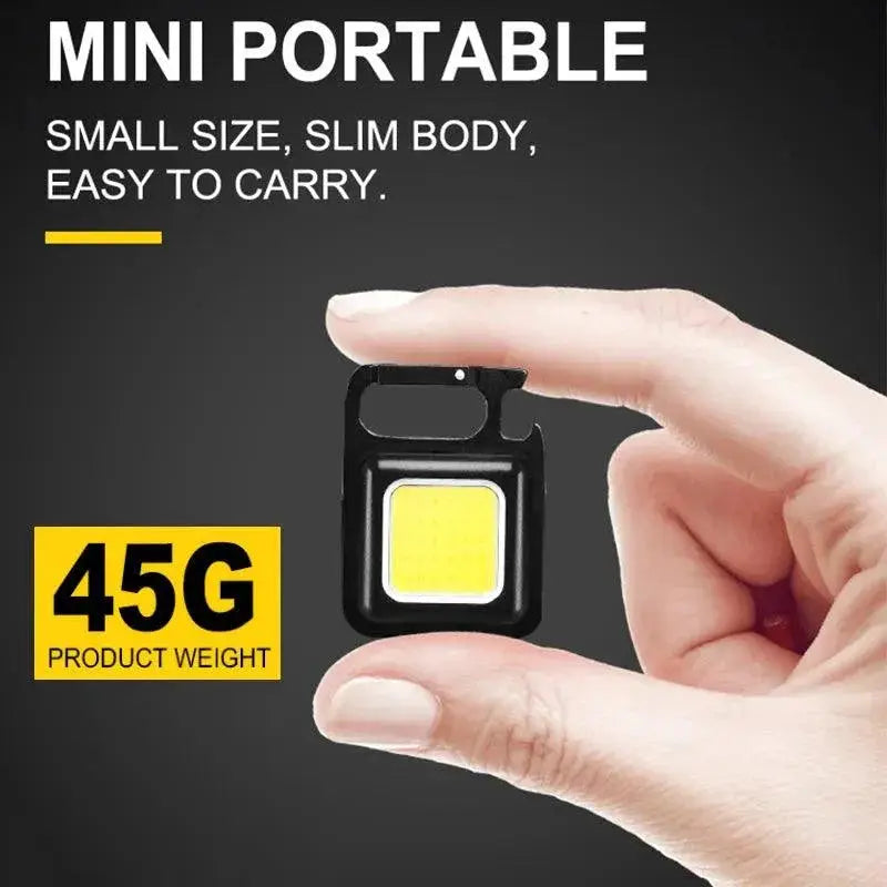 COB Flashlight Keychain Outdoor EDC Torch Tool Adventures