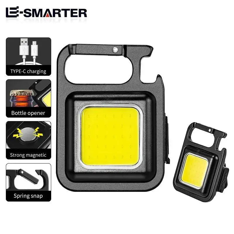 COB Flashlight Keychain Outdoor EDC Torch Tool Adventures