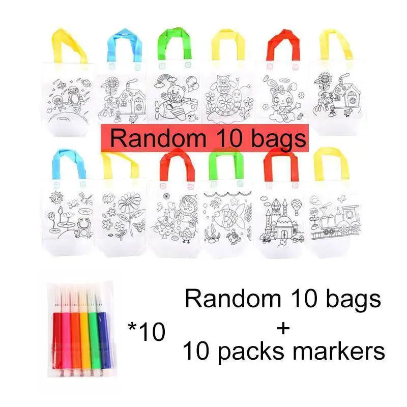 Creative Kids Personalized Graffiti Bag Art Kit DIY Set - OurLum.com