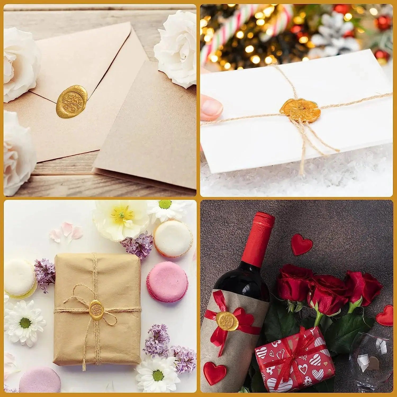 Elegant Black Wax Sealing Beads Kit For Weddings And Crafts