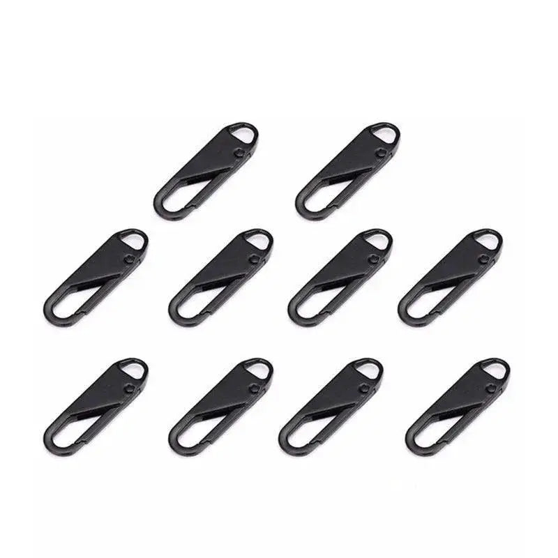 Ten Piece Zipper Slider Puller Set For Travel Quick Fixes