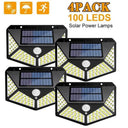 Solar Powered LED Outdoor Wall Lights for Security Ambiance