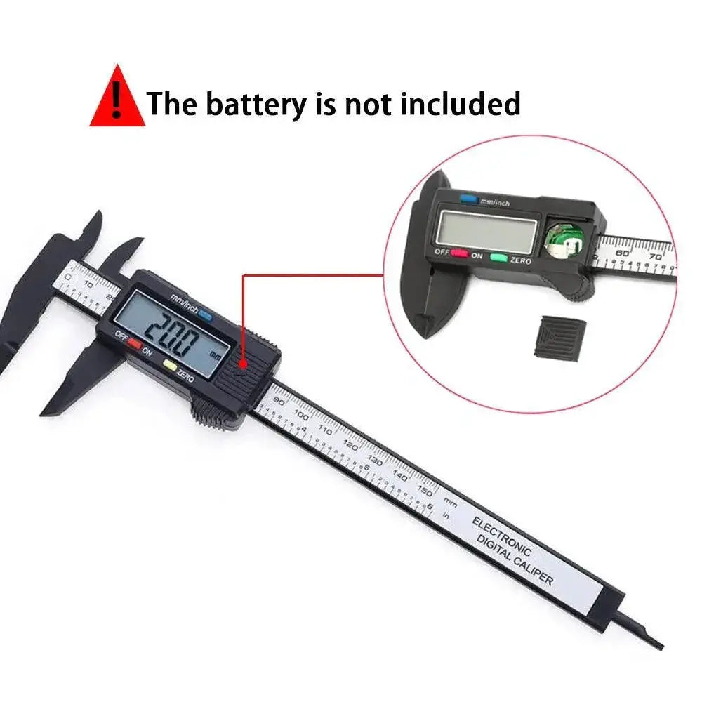 Digital Caliper Set Carbon Fiber Micrometer For Precision