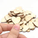 Love Shape Wooden Wedding Table Decor Rustic Mini Hearts