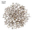 Love Shape Wooden Wedding Table Decor Rustic Mini Hearts