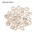 Love Shape Wooden Wedding Table Decor Rustic Mini Hearts