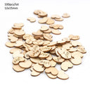 Love Shape Wooden Wedding Table Decor Rustic Mini Hearts