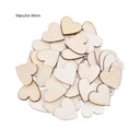 Love Shape Wooden Wedding Table Decor Rustic Mini Hearts