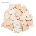 Love Shape Wooden Wedding Table Decor Rustic Mini Hearts