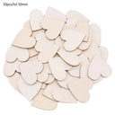 Love Shape Wooden Wedding Table Decor Rustic Mini Hearts