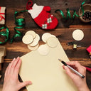 Wood Craft Discs for DIY Christmas Ornaments and Projects