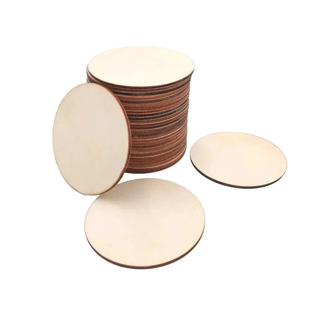 Wood Craft Discs for DIY Christmas Ornaments and Projects
