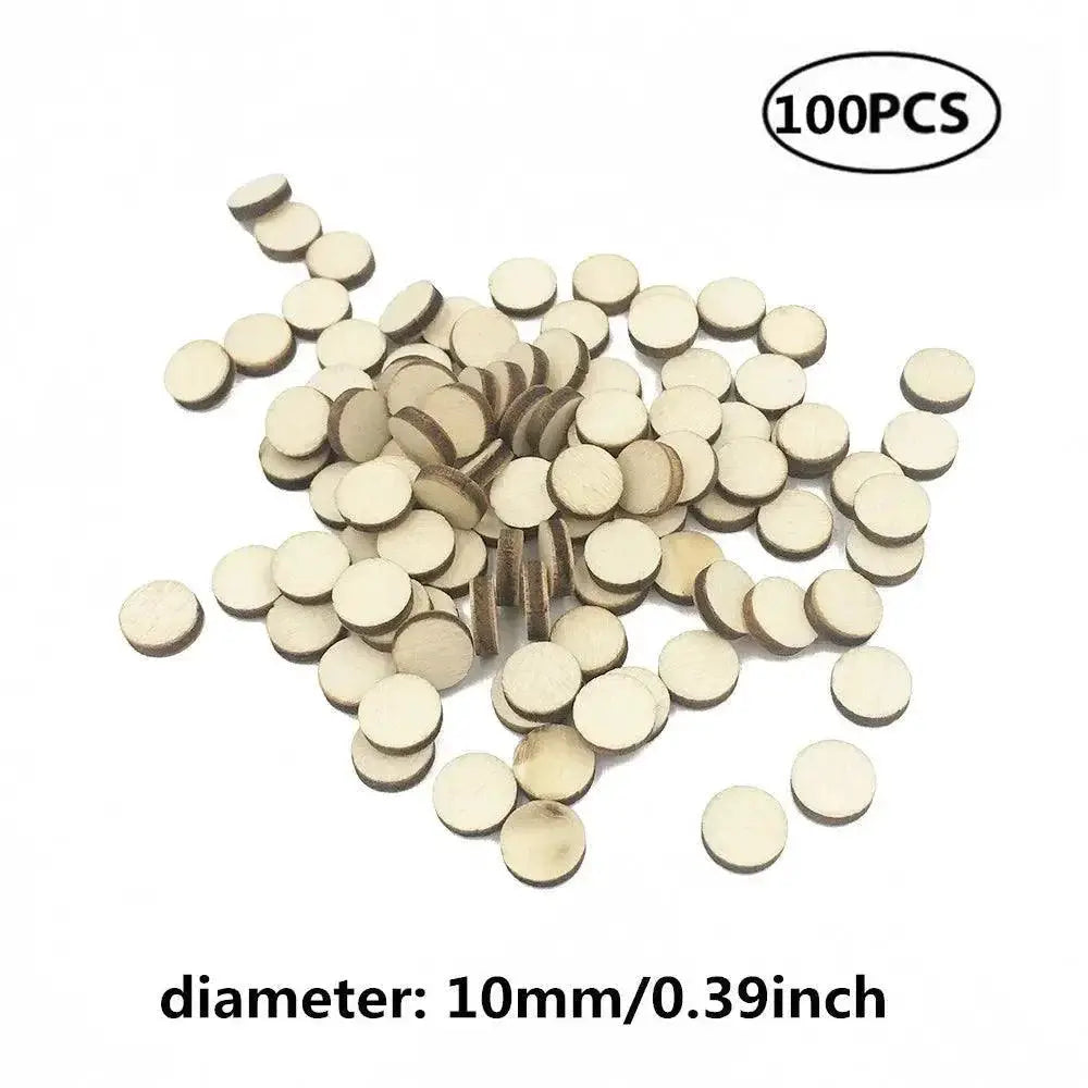 Wood Craft Discs for DIY Christmas Ornaments and Projects
