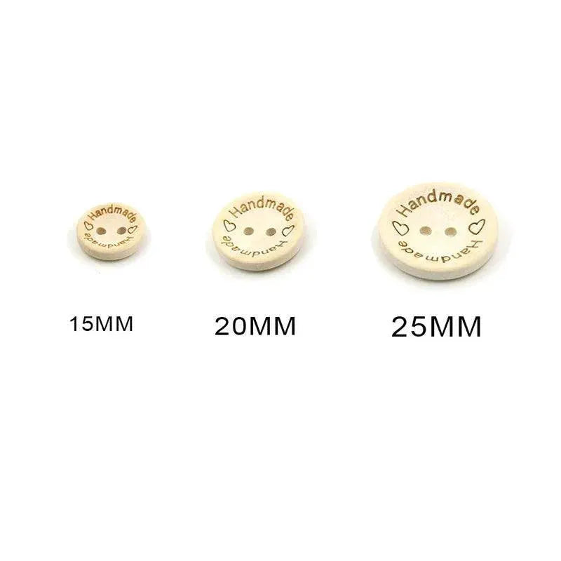 Wooden Love Letter Buttons For Stylish DIY Craft Projects