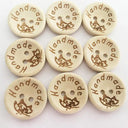 Wooden Love Letter Buttons For Stylish DIY Craft Projects