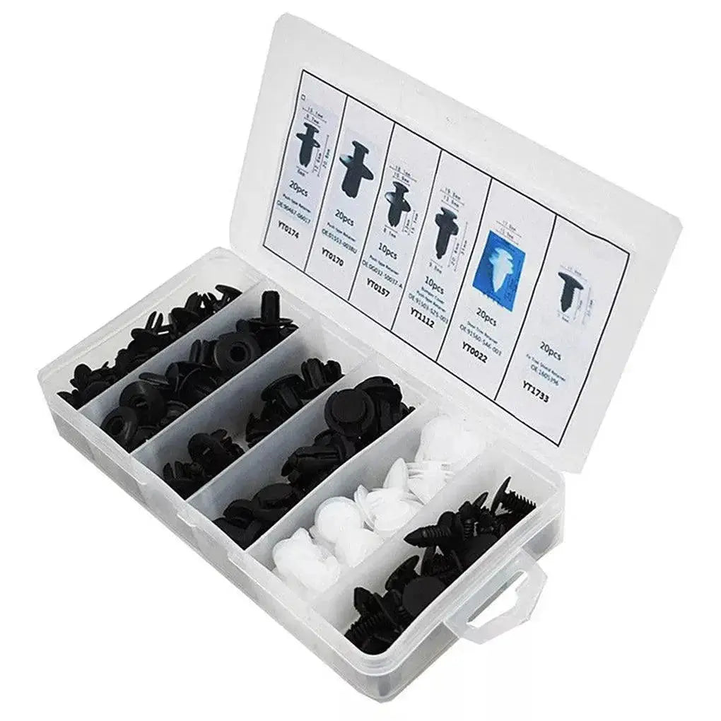 Auto Fastener Clip Car Fender Push Retainer Pin Rivet Kit