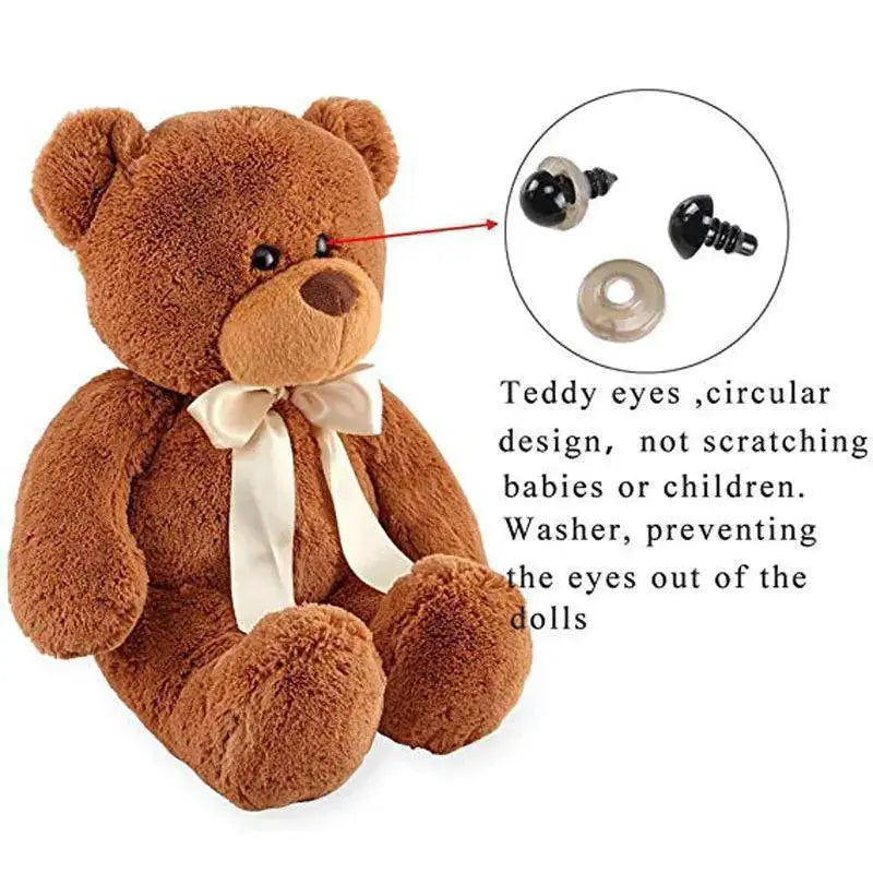 Black Safety Eyes Amigurumi 100 Count Set For Crochet
