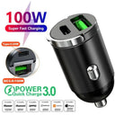 Dual USB-C Car Charger for Fast Charging